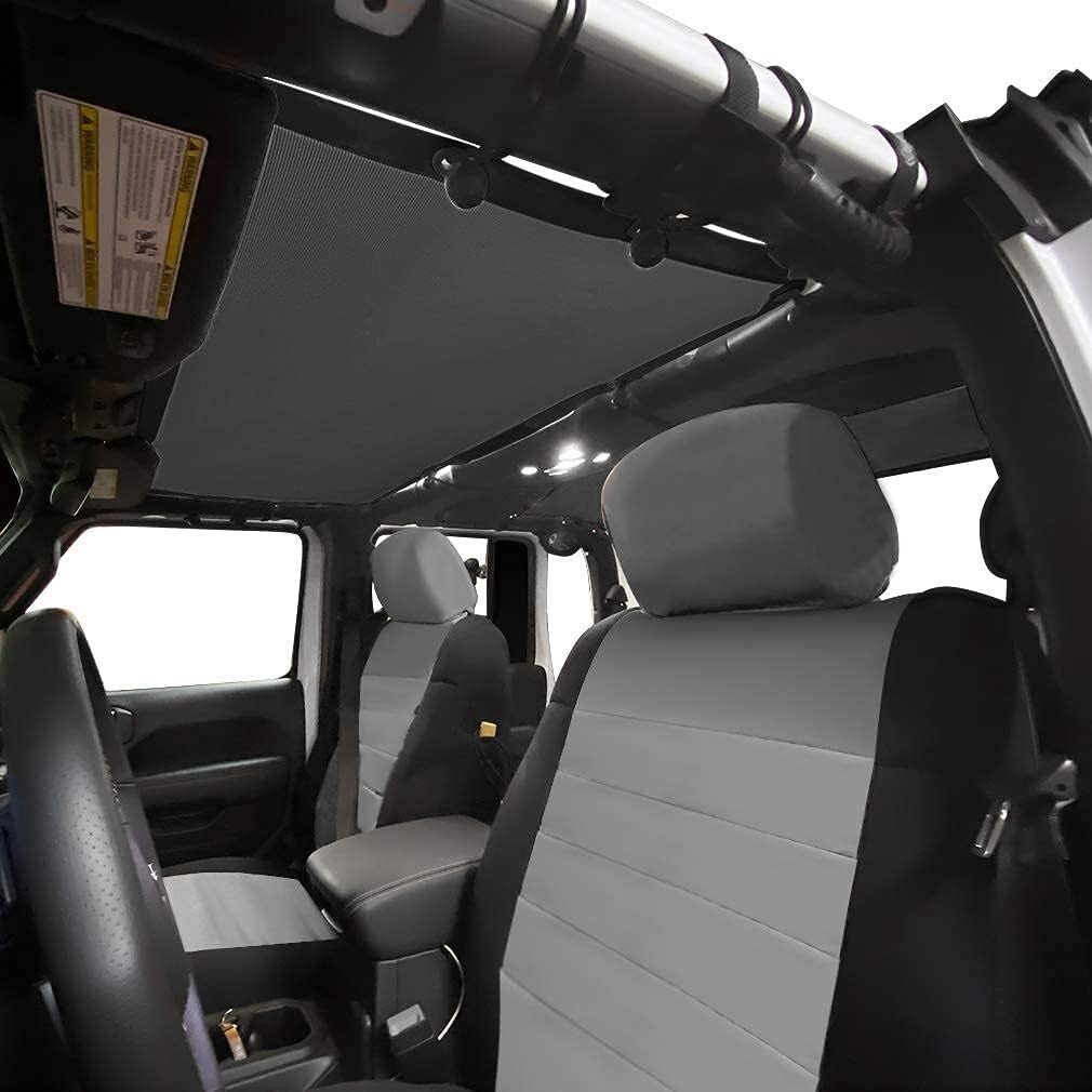 Black Screen Roof Cover for Jeep Gladiator 2018-2023 - Easy Installation