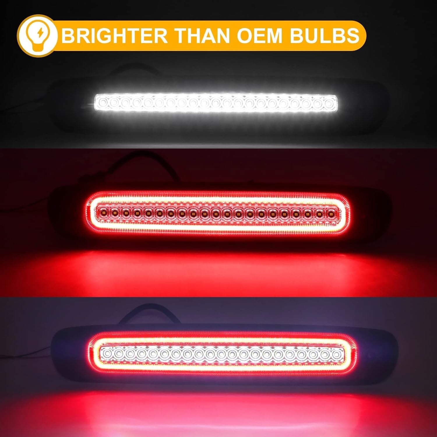 Easy Install LED Third Brake Light with Strobe Function for 2007-2013 Trucks