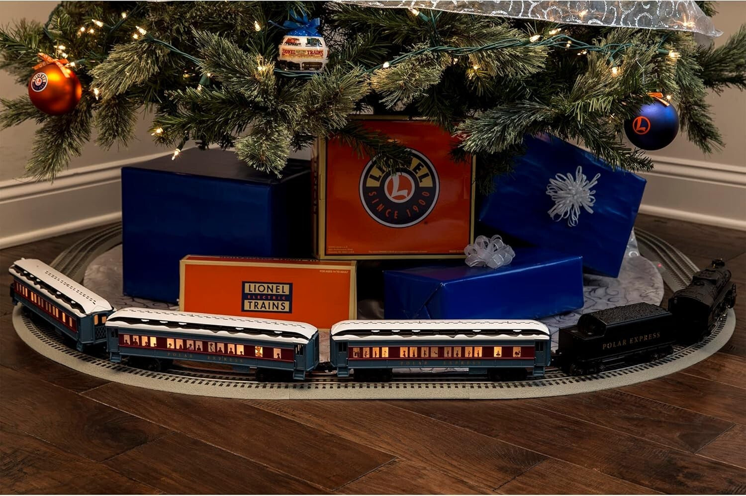 All-in-One Polar Express Model Train Set with Bluetooth and Custom Announcements