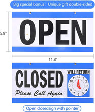 Load image into Gallery viewer, 16x6 Energy-Saving LED Open Sign with Double-Sided Open/Closed Display