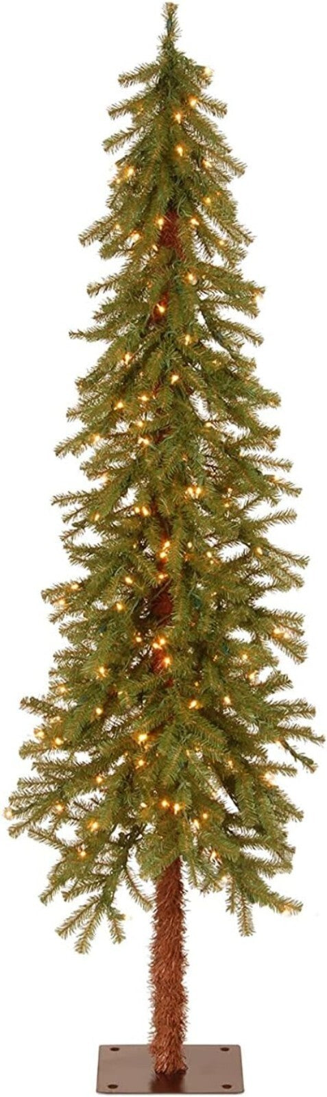 6ft Pre-Lit Cedar Christmas Tree with 225 Realistic Branch Tips - Green Elegance