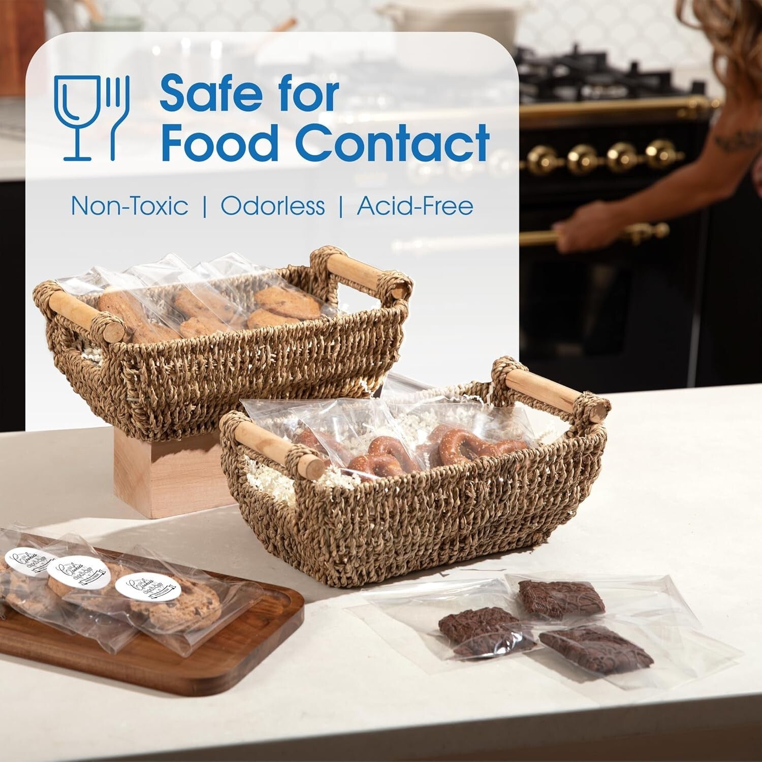 1000 Count 11"x14" Crystal Clear Self-Sealing Poly Bags with Reinforced Sides