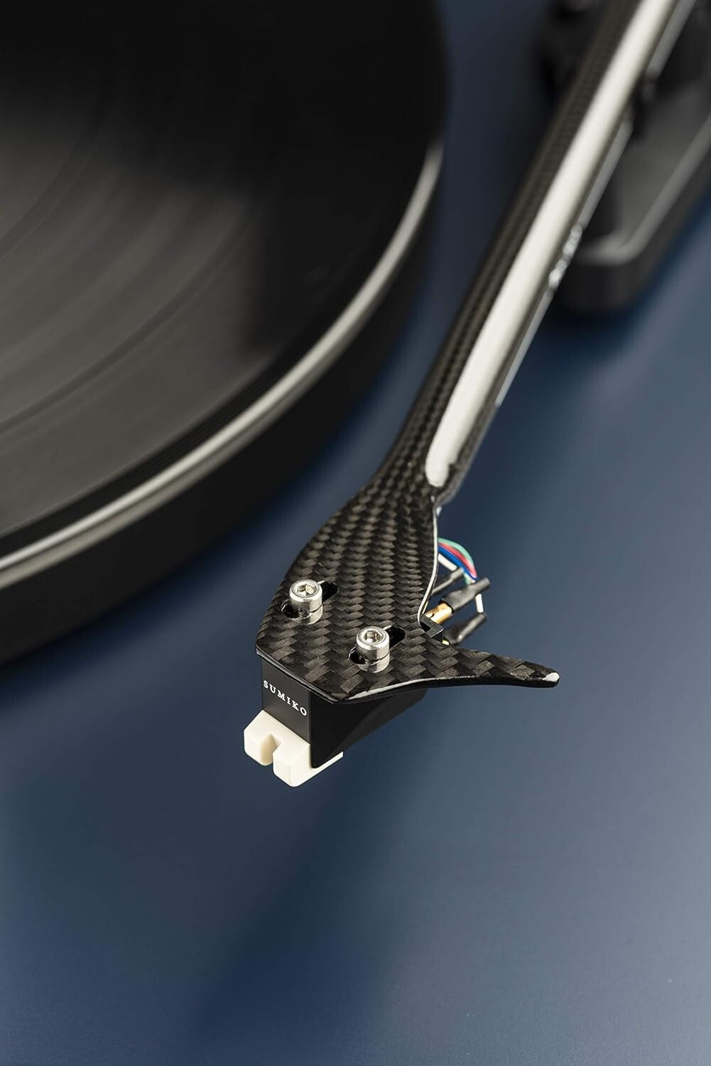 Audiophile-Grade Turntable in High Gloss Black with Sumiko Rainier Cartridge