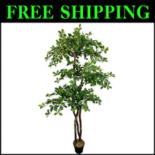 Load image into Gallery viewer, Ethically Sourced Real Wood 3-Tier Olive Tree - 6.5ft Hypoallergenic Decor