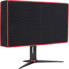 Load image into Gallery viewer, Stylish Red &amp; Black 27-Inch Monitor Cover - Ultimate Protection for Gamers