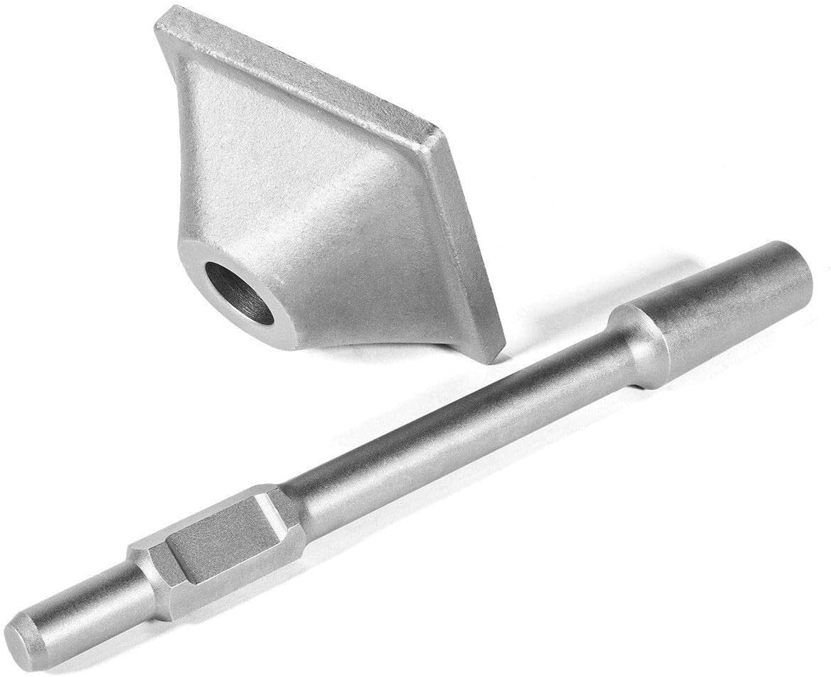 Durable 6" Tamper Plate & Shank for Versatile Demolition Hammer Projects
