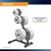 Load image into Gallery viewer, Heavy-Duty Olympic Weight Plate Tree for 2-Inch Plates - Space Saving Rack