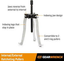 Load image into Gallery viewer, Ergonomic 2/3 Jaw Mechanical Puller Set with Easy Jaw Conversion - 5.13 lbs