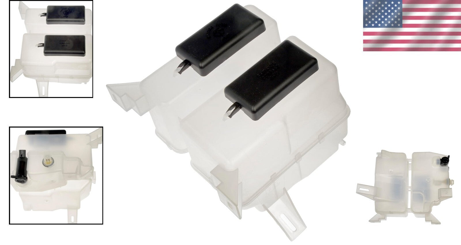 Lightweight Plastic Washer Fluid Reservoir for Ford and Mercury - Easy Install