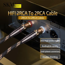 Load image into Gallery viewer, Resistant 2RCA Male to Male Braided Audio Cable - 1.5M Length Quality Assured