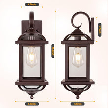 Load image into Gallery viewer, Elegant 18” Oil Rubbed Bronze Outdoor Lights - Durable Anti-Rust Wall Fixtures