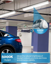 Load image into Gallery viewer, Sunco 6 Pack LED Garage Ceiling Lights - Linkable &amp; Bright 3500 Lumen Fixtures