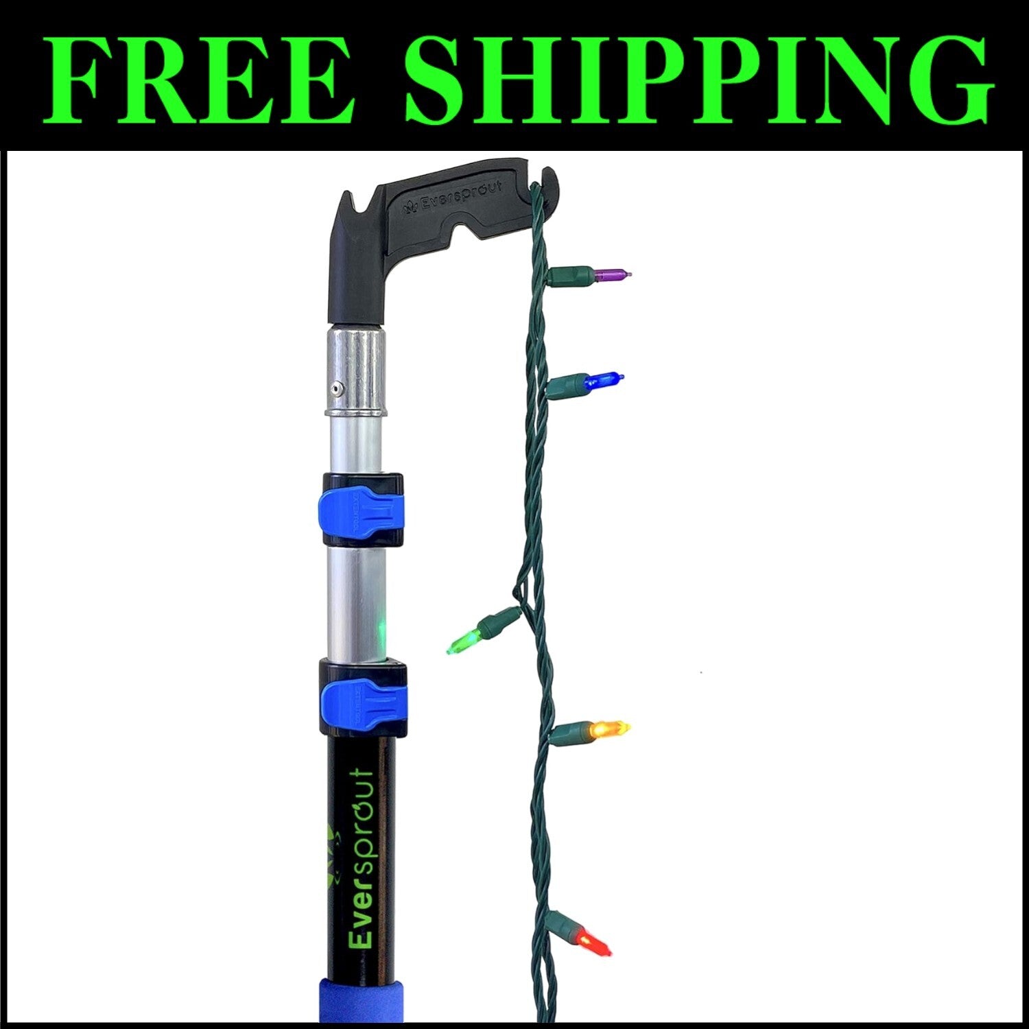 3.5ft Adjustable Utility Hook and Extension Pole for Effortless Reaching