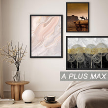 Load image into Gallery viewer, Elegant Set of 6 Black 12x18 Picture Frames with Stylish Wood Grain Finish