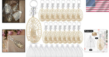 Load image into Gallery viewer, Set of 50 Our Lady of Guadalupe Wood Keychains in Organza Bags for Baptism