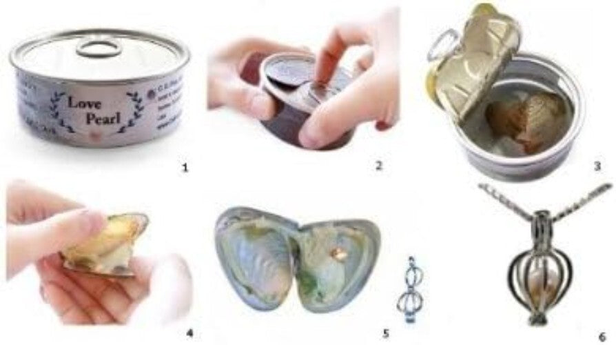 Cultured Wish Pearl Necklace in Sterling Silver Locket - Perfect Gift for Her