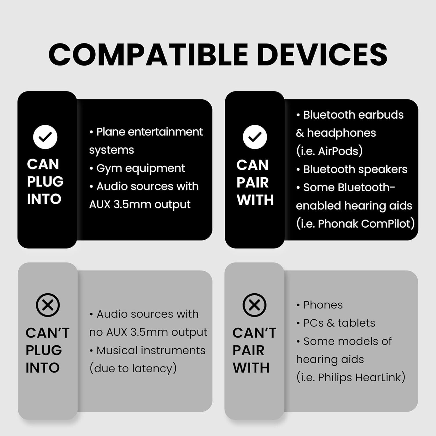 Lightweight 20-Hour Battery Bluetooth Adapter for AirPods & Headphones on Planes