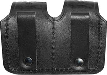 Load image into Gallery viewer, Genuine Cowhide Leather Double Speedloader Carrier for .38 Special &amp; 357 Magnum