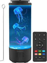 Load image into Gallery viewer, Elegant Jellyfish Night Light with Bluetooth Speaker - 4 Modes &amp; Soothing Sounds