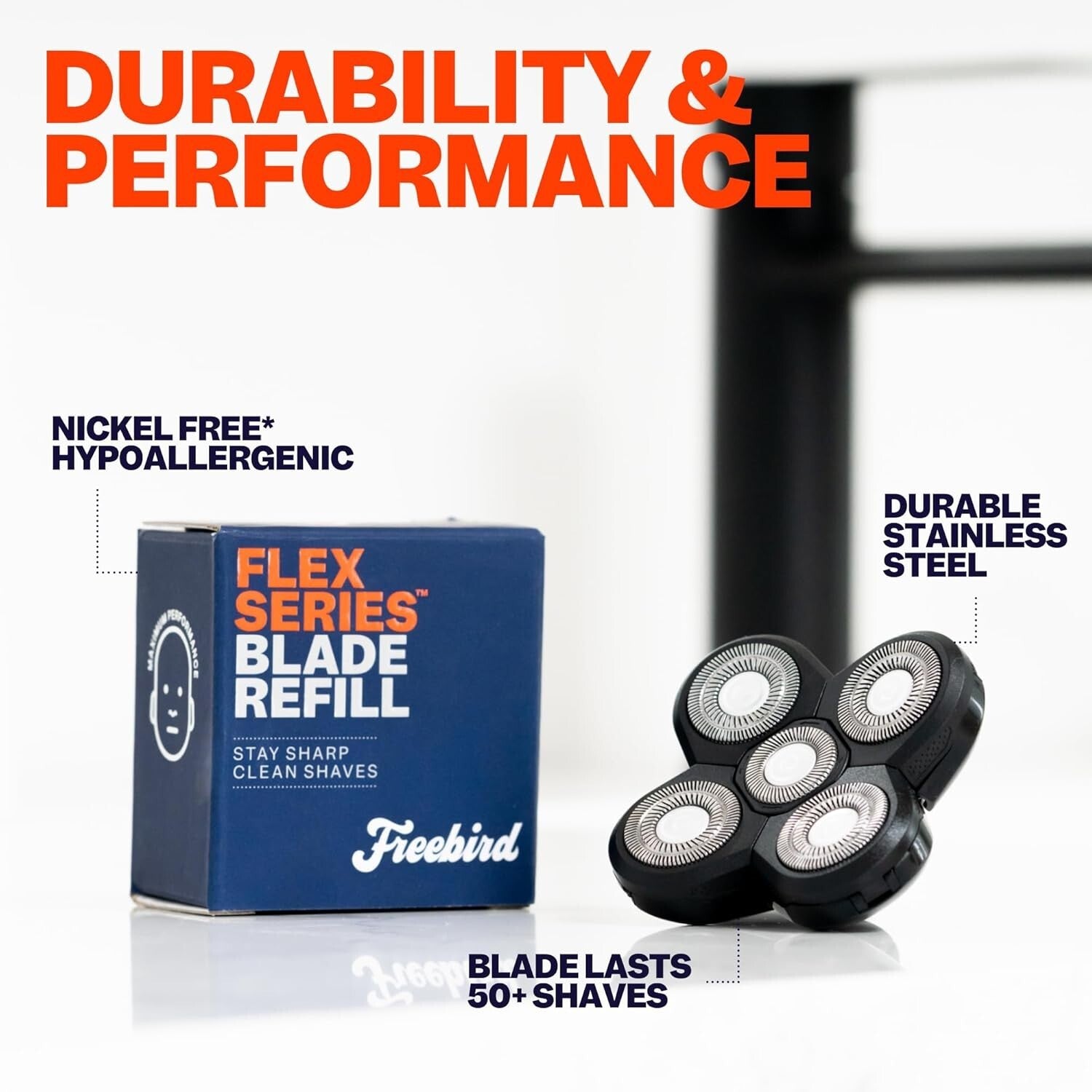 FlexSeries Official ScalpSafe Blade Refills - 3 Pack for Irritation-Free Shaving