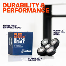 Load image into Gallery viewer, FlexSeries Official ScalpSafe Blade Refills - 3 Pack for Irritation-Free Shaving
