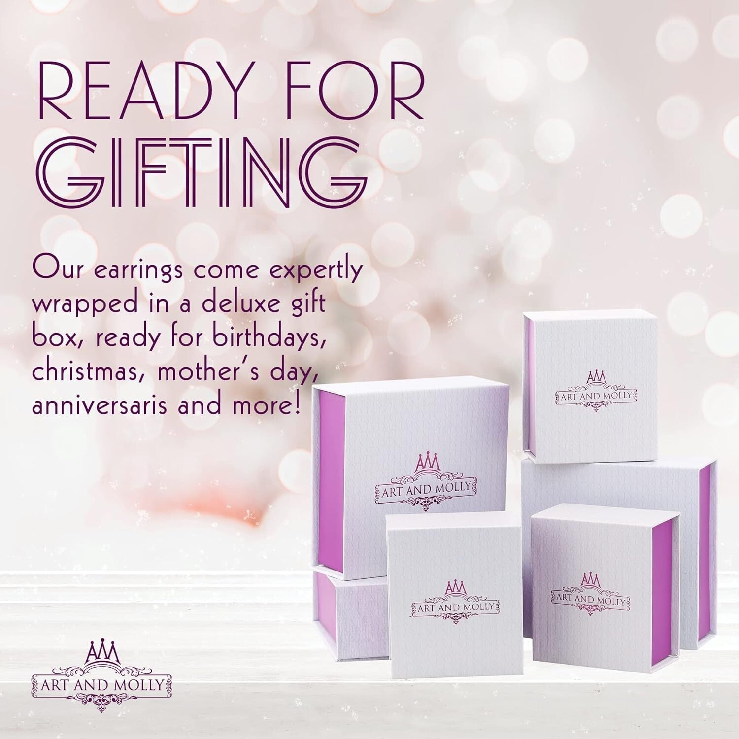 Luxury 14k Gold Hoop Earrings - 1" Diameter, Made in USA, Gift Box Included