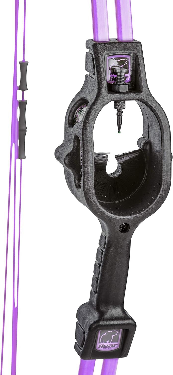 Lightweight Youth Bow Set with Whisker Biscuit, Ideal for Ages 5-10 - Flo Purple