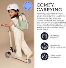 Load image into Gallery viewer, Toddler Backpack with Comfy Adjustable Straps &amp; Spacious Wipeable Interior - 11L