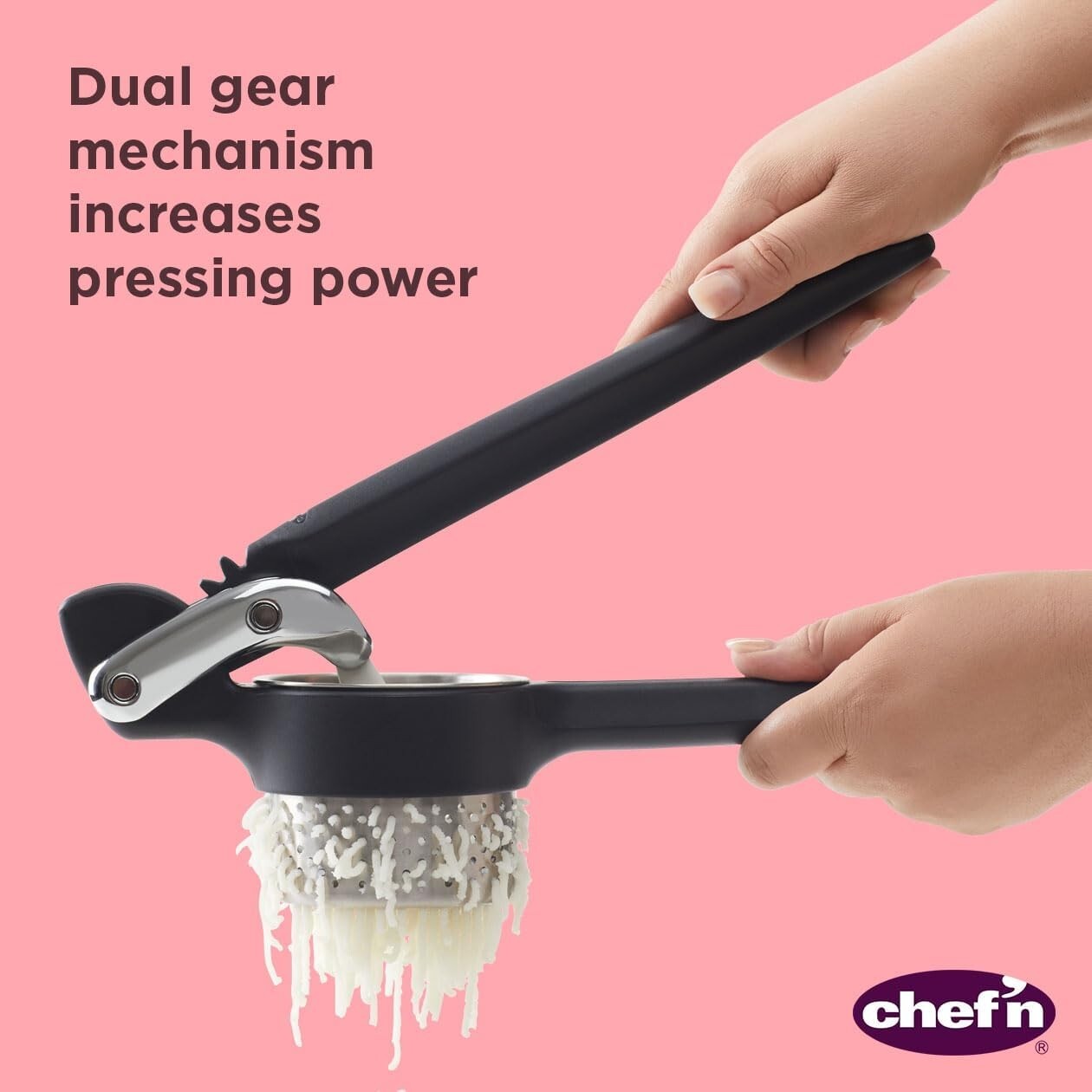 Ergonomic Potato and Vegetable Ricer – Achieve Perfect Mashed Potatoes Quickly