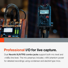 Load image into Gallery viewer, Compact 4-Channel Portable Recorder with USB Interface for Professional Sound