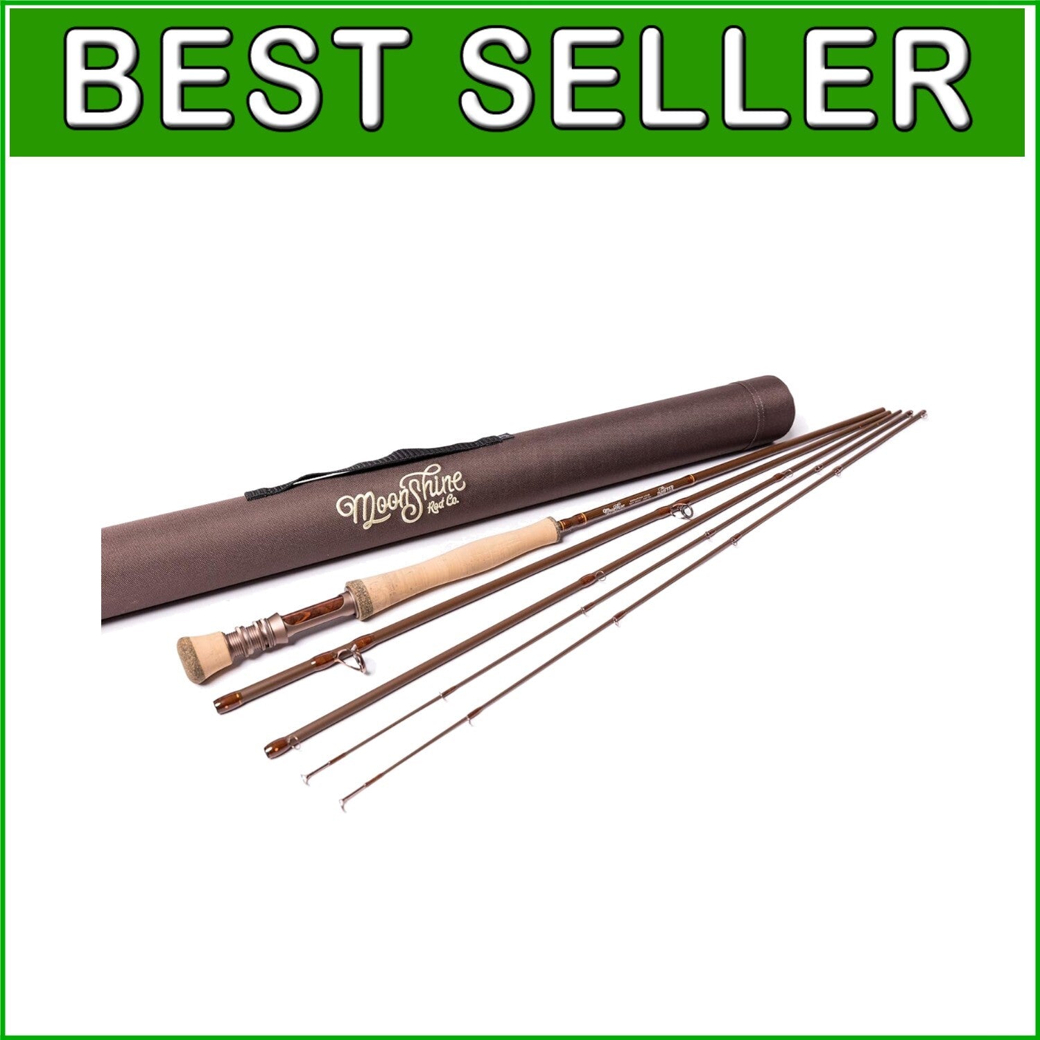 Moderate-Fast Action Fly Fishing Rod, 9ft with Extra Tip & Stylish Carrying Case