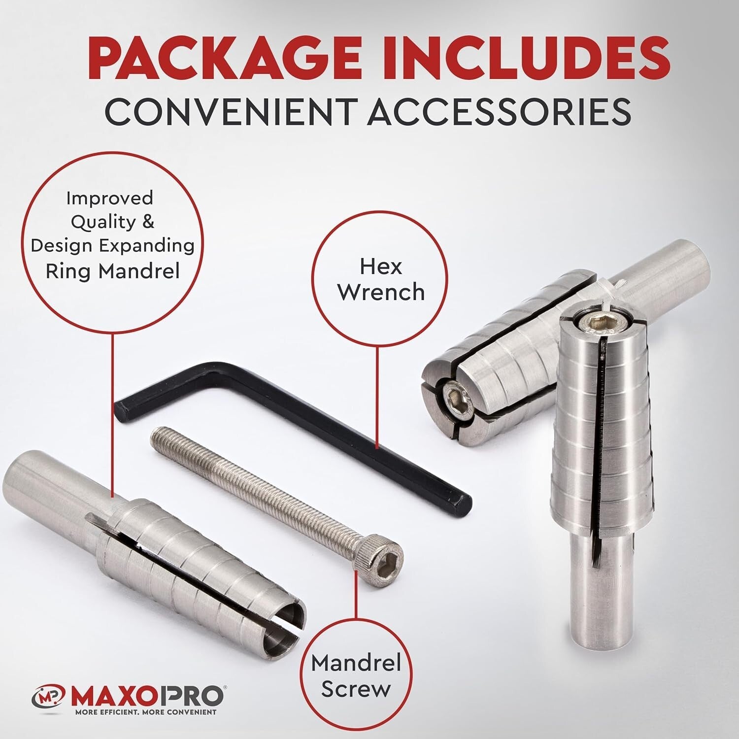 Durable Stainless Steel Ring Mandrel for Lathes - Sizes 11-14, Effortless Use