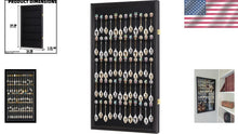 Load image into Gallery viewer, Luxurious 60-Spoon Display Case with Hinged Door &amp; Felt Background - Black