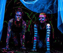 Load image into Gallery viewer, Vibrant UV Reactive Acrylic Paint Set – 8 Non-Toxic Colors for Safe Creativity