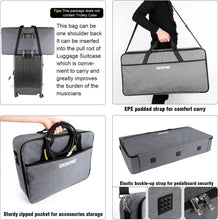 Load image into Gallery viewer, Ultra-Lightweight Effects Pedalboard: 31.5''x15.5'' with Travel Bag &amp; Magic Tape