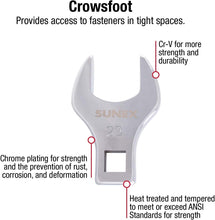 Load image into Gallery viewer, Easily Accessible 1/2-Inch Drive Jumbo 8-Piece Wrench Set for Tight Spaces