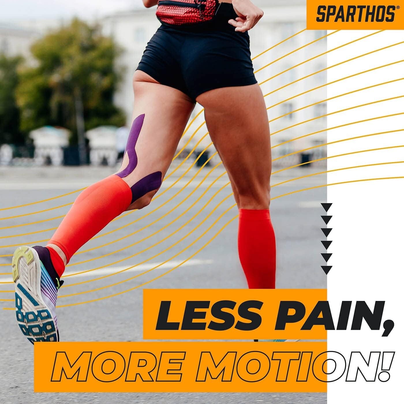 Hypoallergenic Kinesiology Tape Roll - 115ft for Fast Recovery & Performance