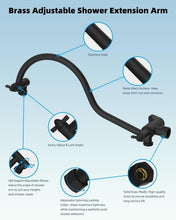 Load image into Gallery viewer, Adjustable 12'' Rainfall Shower Head with Handheld Boost &amp; 7-Spray Settings