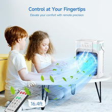 Load image into Gallery viewer, Personal Air Cooler with 1200ml Tank, 3 Speeds &amp; 7 Night Lights - Compact Design
