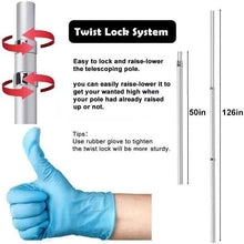 Load image into Gallery viewer, Lightweight Telescopic 10FT Pole &amp; Universal Ladder Bracket for Starlink Setup