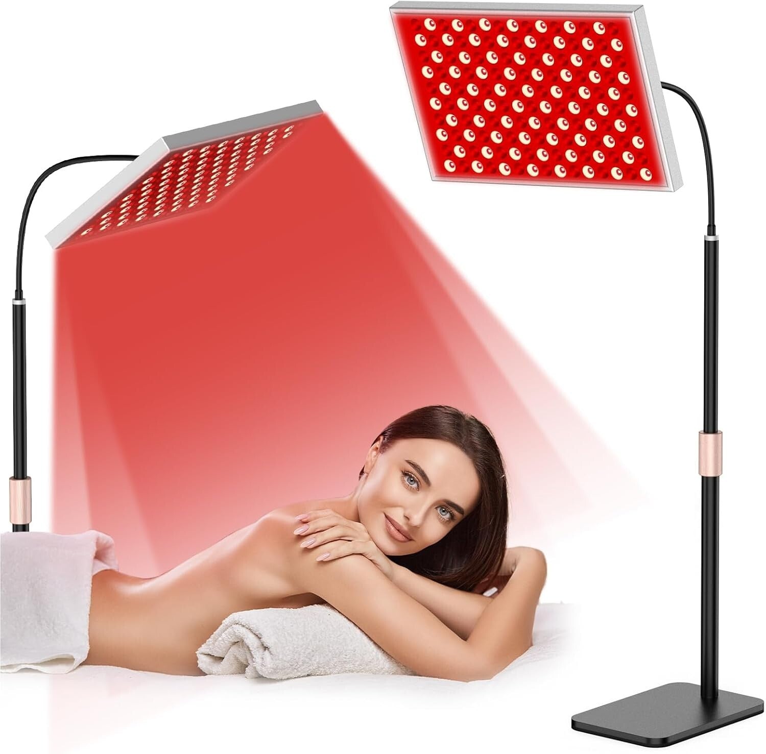Full Body Red Light Therapy LED Panel - Freestanding & Affordable Home Solution