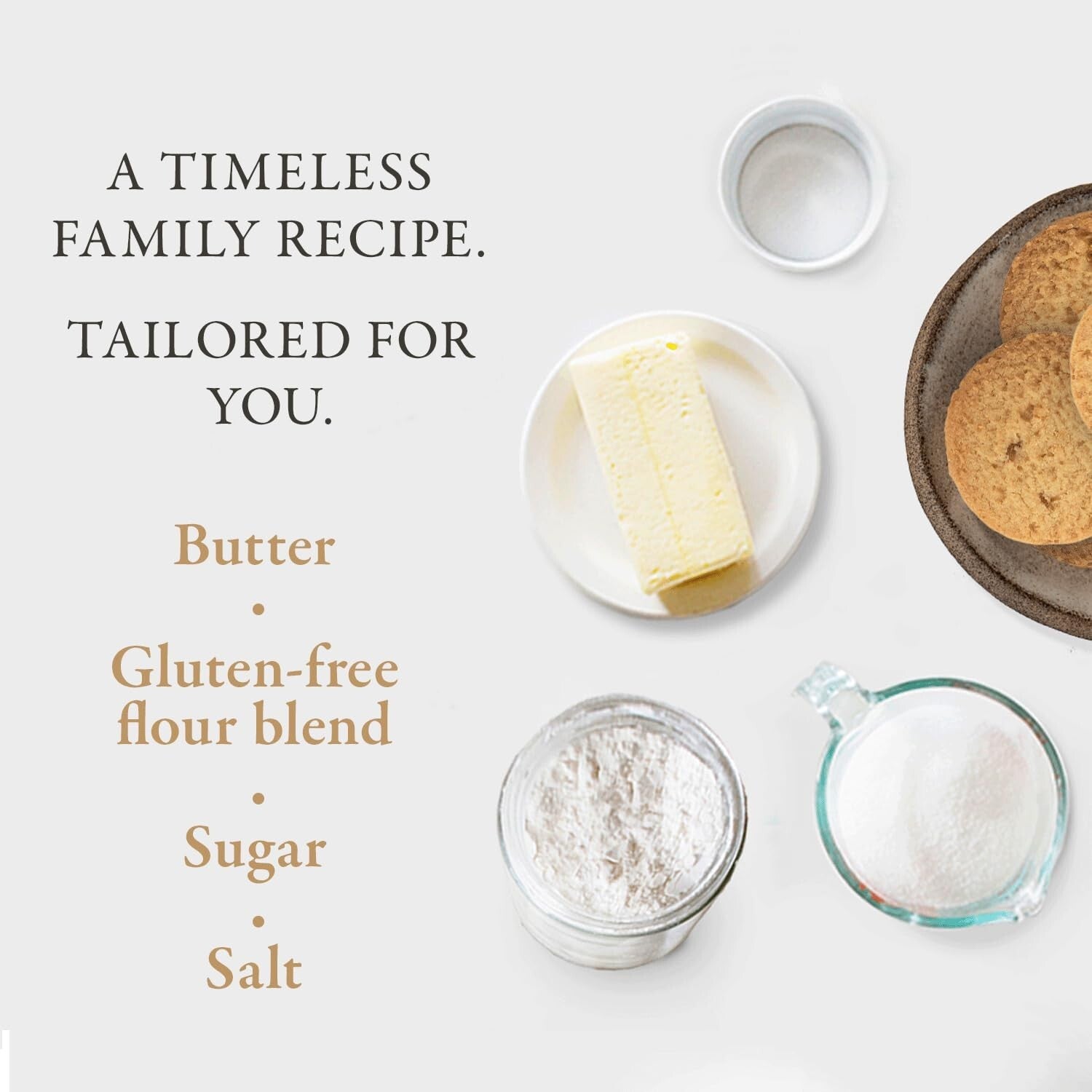 All-Butter Ginger & Lemon Shortbread Cookies, Gluten-Free & Vegetarian, 29.4 Oz