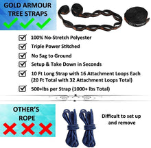 Load image into Gallery viewer, XL Camping Hammock with Tree Straps &amp; Carabiners - Premium Comfort for Outdoors