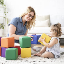 Load image into Gallery viewer, SoftZone Patchwork 12 Foam Building Blocks for Young Learners - Non-Toxic Design