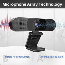 Load image into Gallery viewer, 3 in 1 1080P Webcam with Built-in Speakers, Microphones &amp; Low Light Correction
