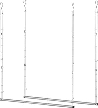 Load image into Gallery viewer, Adjustable Stainless Steel Hanging Rods - Maximize Closet Space with Ease