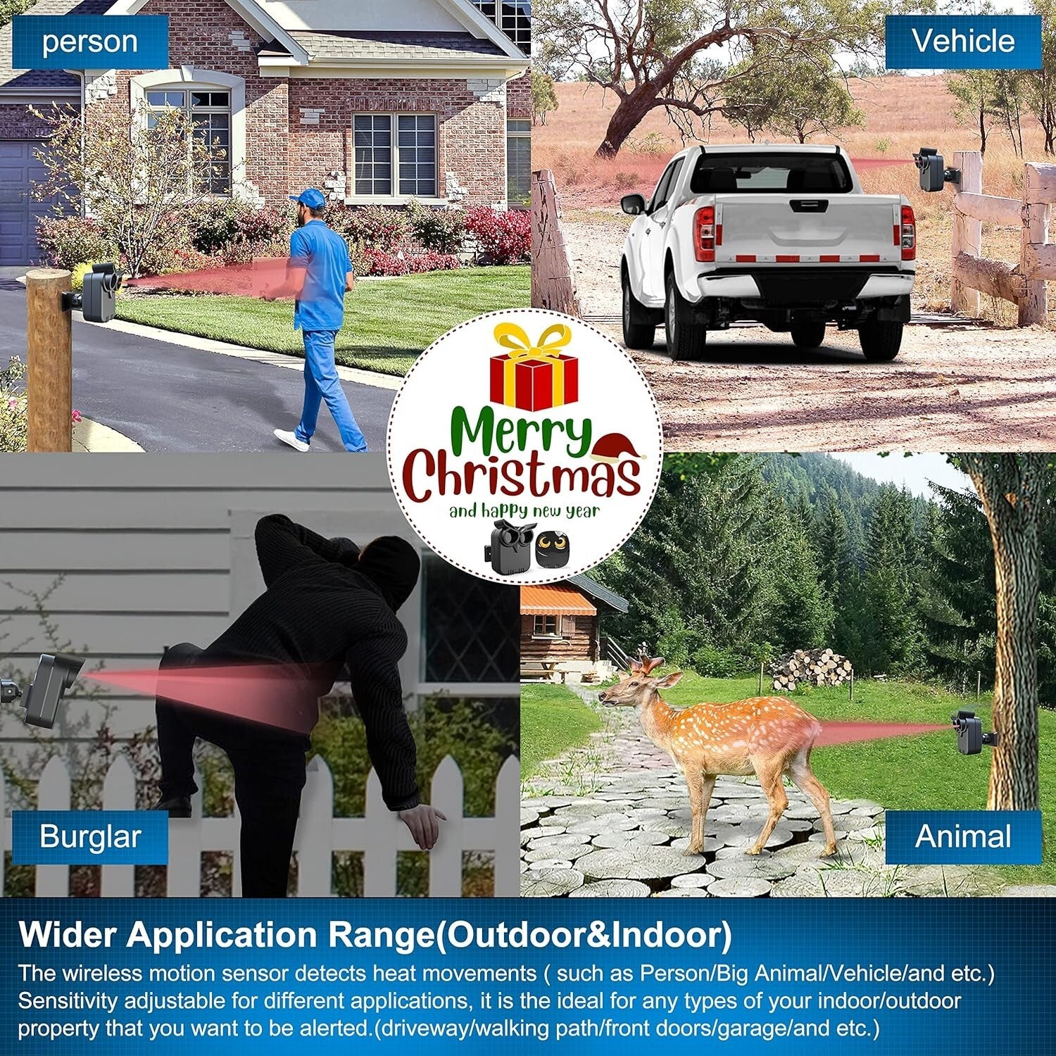 DIY Wireless Motion Sensor Alert System - Instant Setup & Long-Range Monitoring