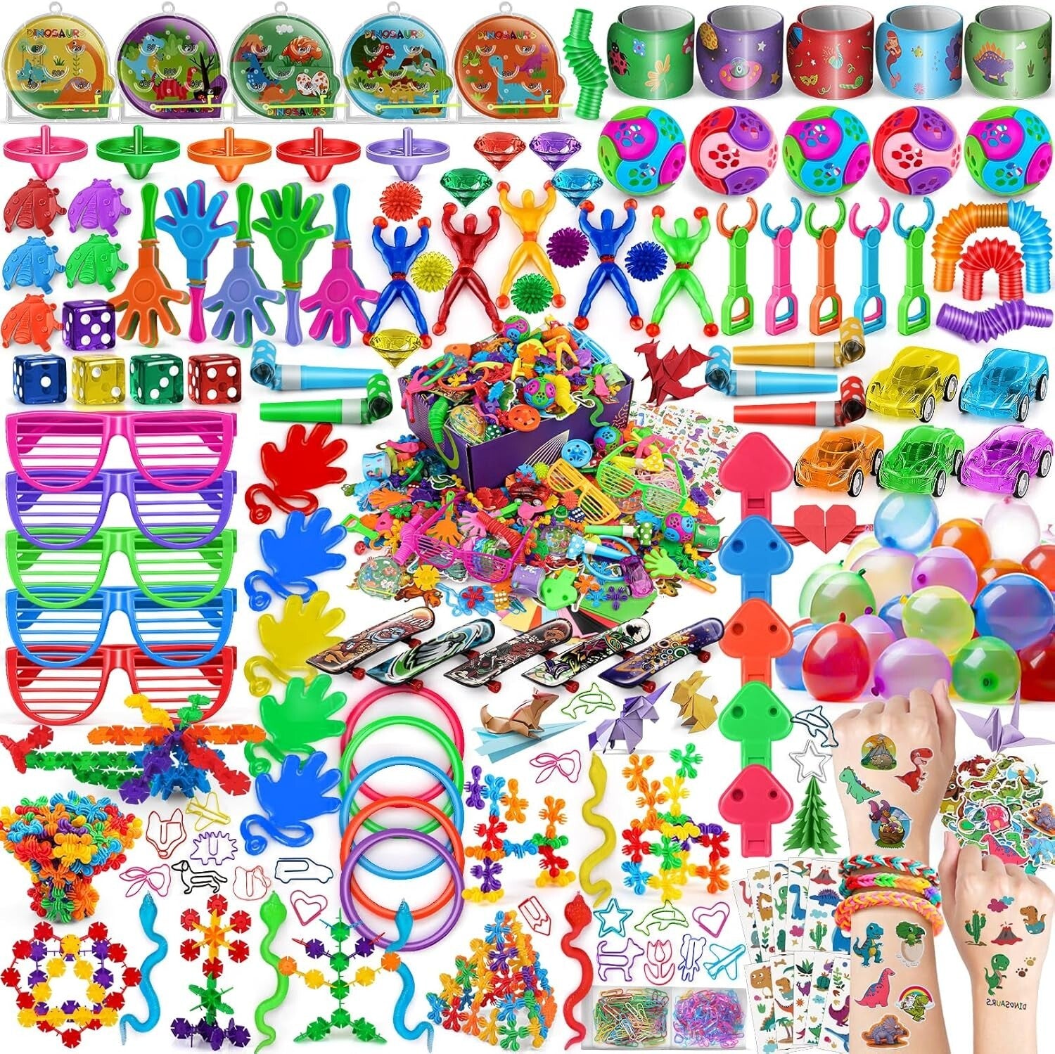 Diverse 1000PCS Toy Assortment for Ages 3-12 - Perfect for Parties and Events