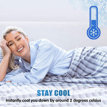 Load image into Gallery viewer, Breathable Double-Sided Cooling Blanket for Hot Summer Nights - Travel-Friendly