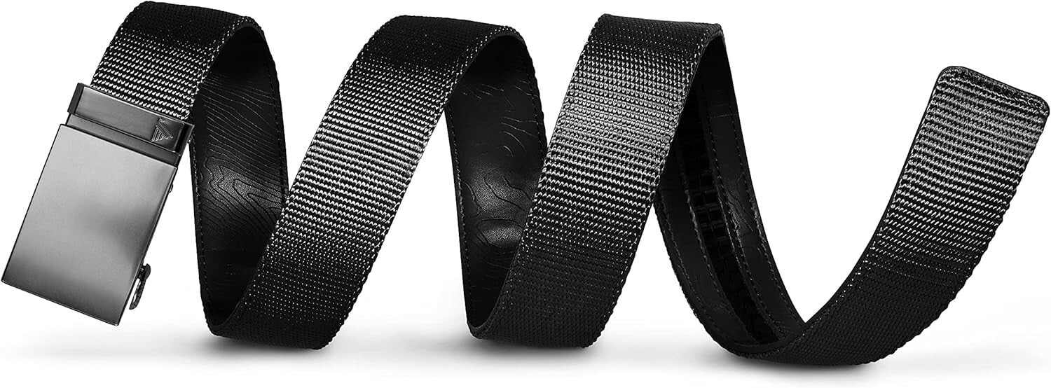 Flexible Nylon Ratchet Belt for Men - No Holes Design, Perfect Fit Every Time